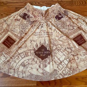 Marauders Map Yoke Midi Skirt - New with Tags